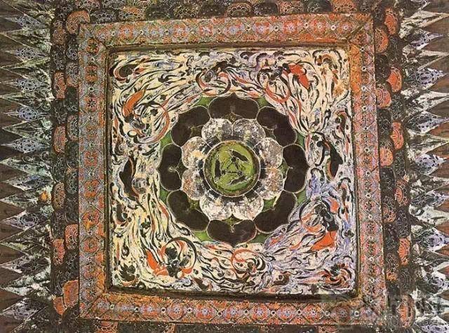 敦煌莫高窟407窟三兔莲花藻井